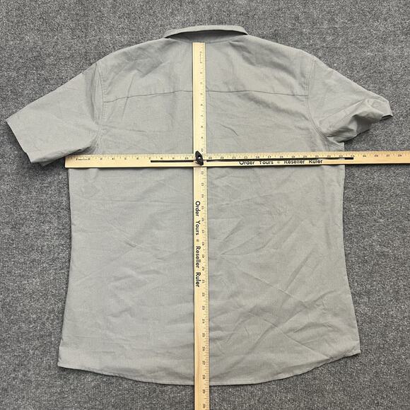 Kuhl Shirt Mens Large Gray Short Sleeve Button Up Hiking Outdoor Polyester - Picture 7 of 9